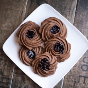 Chocolate Jam Cookies